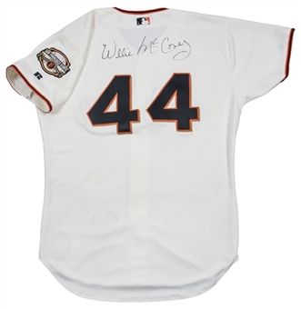 2000 Willie McCovey Game Worn & Signed San Francisco Giants Jersey From Old Timers Game (Beckett)